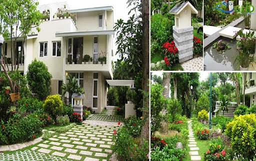 Đơn vị chuyên thiết kế sân vườn biệt thự song lập Tại Hà Nội