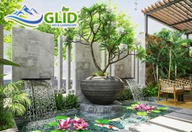 Mẫu tiểu cảnh sân vườn đẹp - giúp không gian sống thoáng mát thêm sinh động